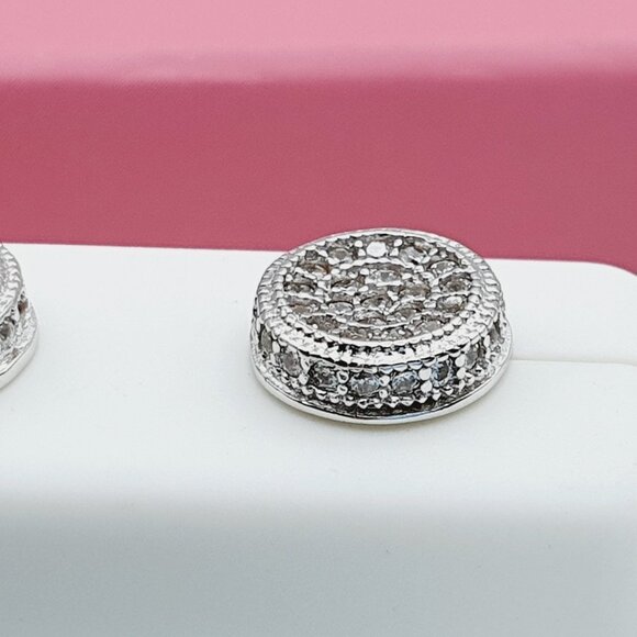 "925 Sterling Silver Cubic Zirconia Earrings, U19254551 - Picture 8 of 11